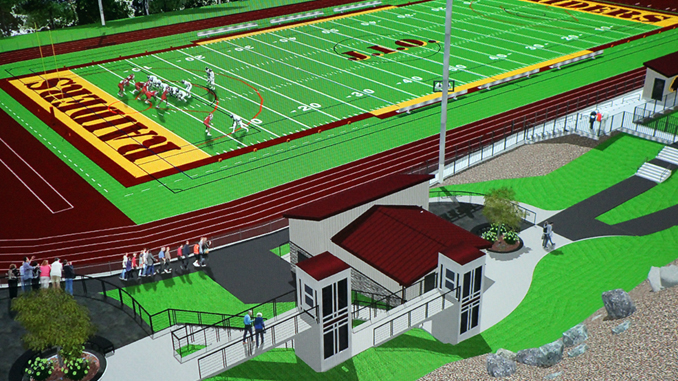 Mock-up of proposed O'Neill field improvements