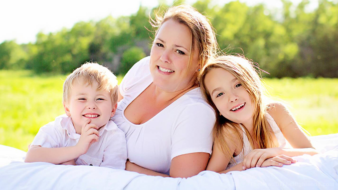 Linda Irie with her grandchildren Brooklynn and Jace